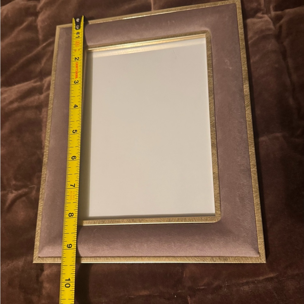 Eccolo Dusty Purple Velvet & Gold Picture Frame – 5x7 – New - Picture 2 of 5